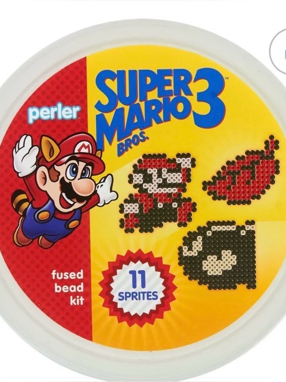 E33 Perler Super Mario Bros. 3 Fused Bead Bucket, Ages 6 and up, 5003 Pieces - Picture 2 of 5